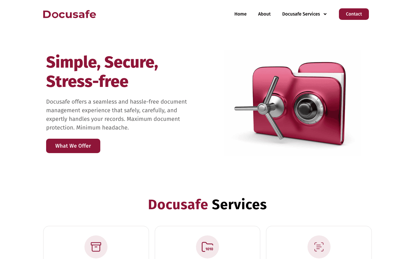 Docusafe project view 1
