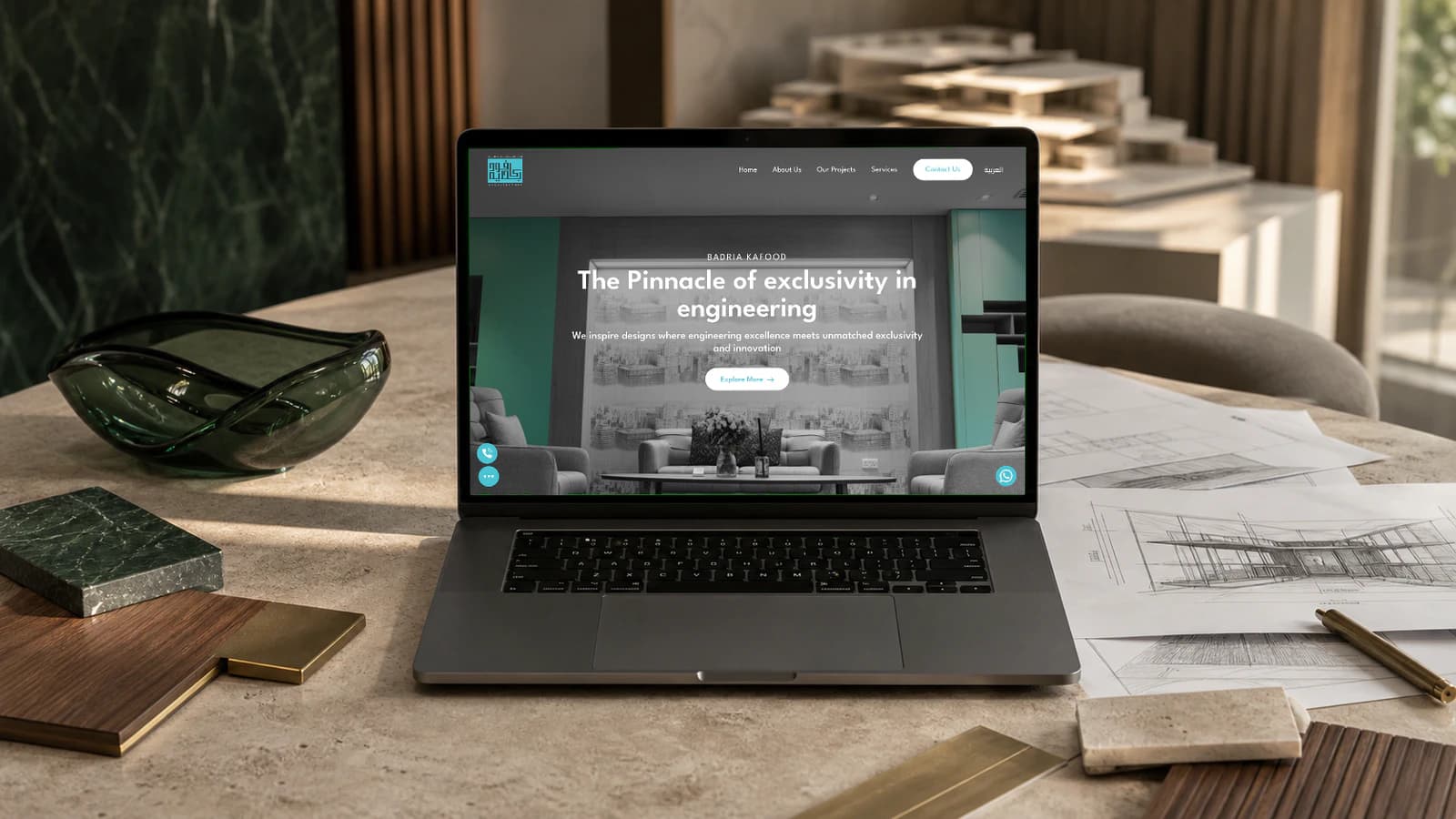 Badria Kafood website homepage