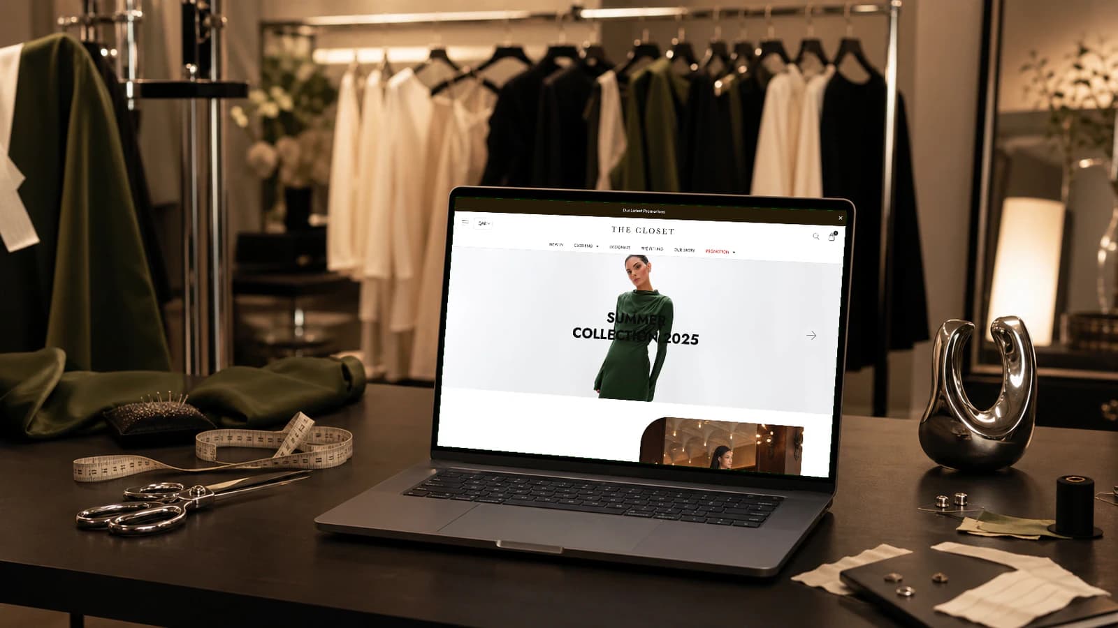 The Closet website homepage